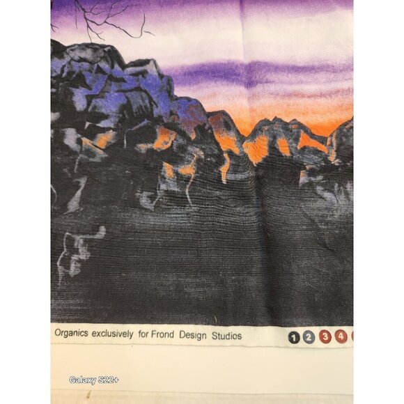 Northern Lights Inspired Fabric Panel By Frond Design Studios 24 x 44" - Picture 5 of 8